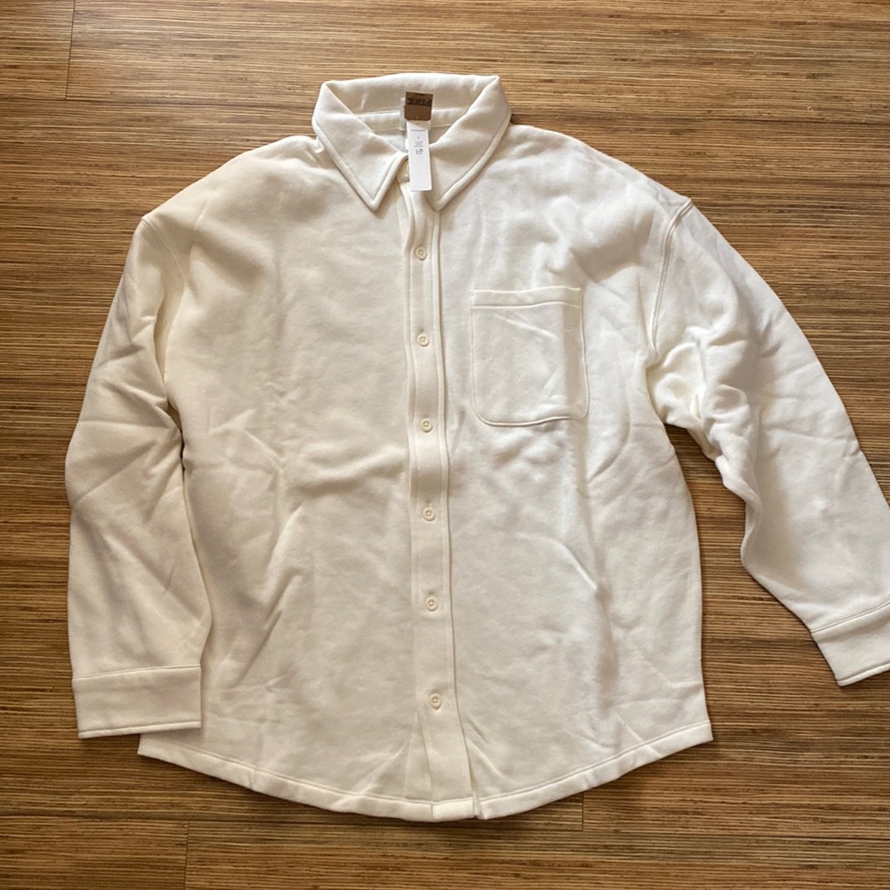 Pink brand button down